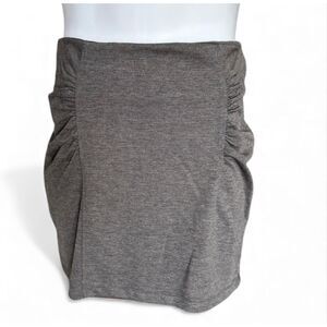 NWT Womens Basic House Charcoal Pleated Heathered Mini Skirt - Sz M